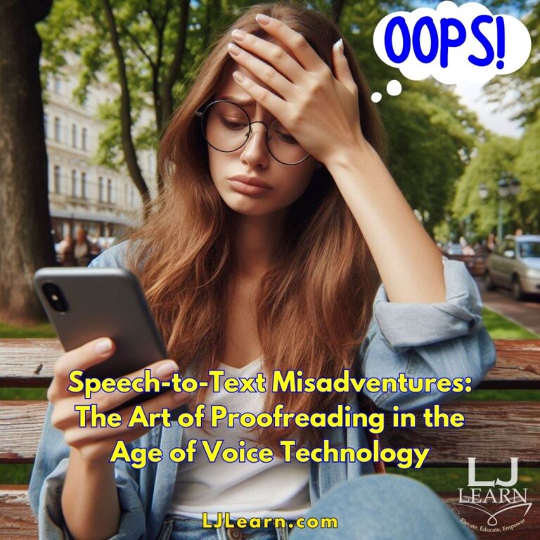 Speech-to-Text Misadventures: The Art of Proofreading in the Age of Voice Technology