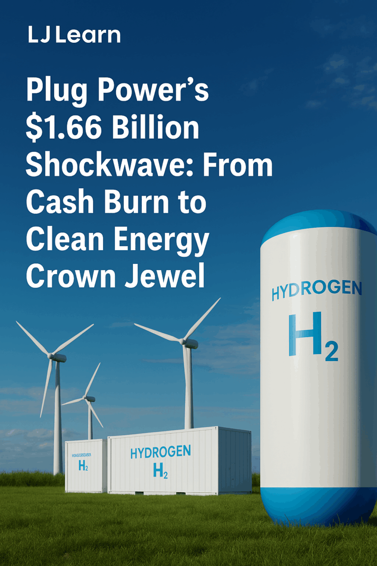 🚀 Plug Power’s $1.66 Billion Shockwave: From Cash Burn to Clean Energy Crown Jewel